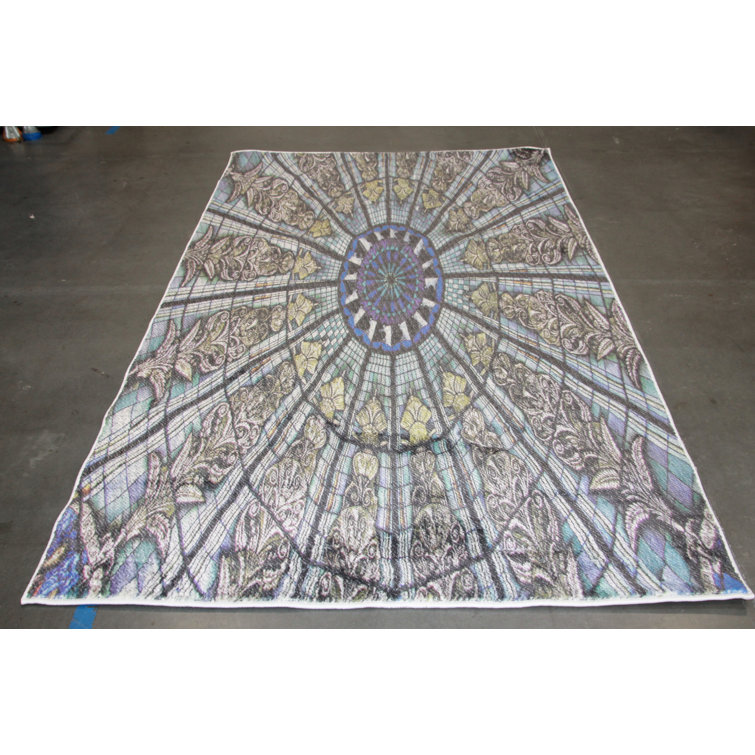 Isabelline Blue/Green/Gray Rug Wayfair